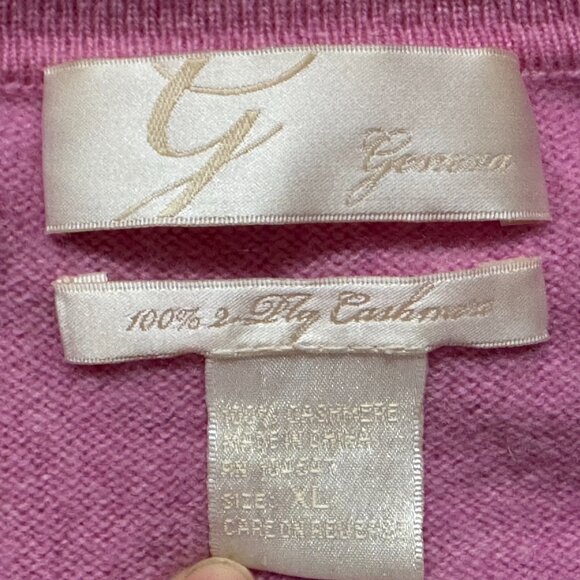 100% Cashmere collared sweater (XL) - Picture 2 of 2